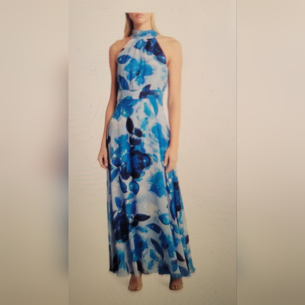 Gorgeous blue floor length dress